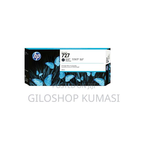 HP 727 300-Ml Matte Black Designjet Ink Cartridge, C1Q12A · Photo 1