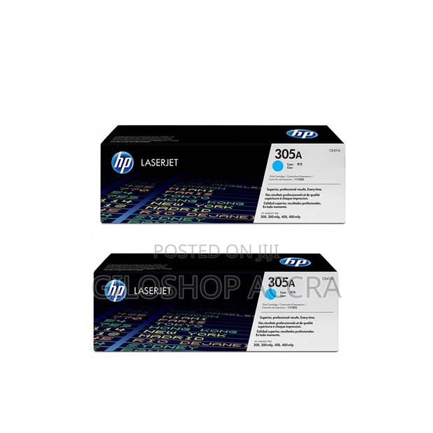 HP 305A Cyan Original Laserjet Toner Cartridge, CE411A · Photo 1