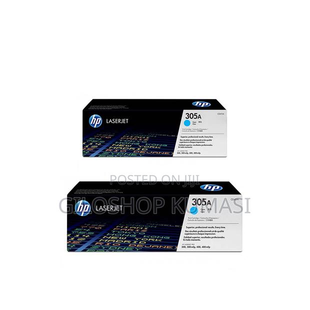 HP 305A Cyan Original Laserjet Toner Cartridge, CE411A · Photo 1