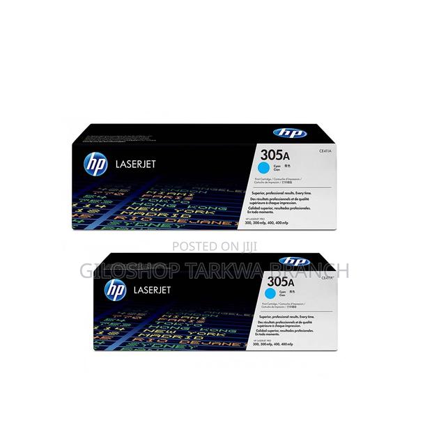 HP 305A Cyan Original Laserjet Toner Cartridge, CE411A · Photo 1