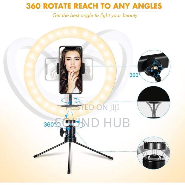 8'' Ring Light Phone Tripod Stand LED Light Selfie
