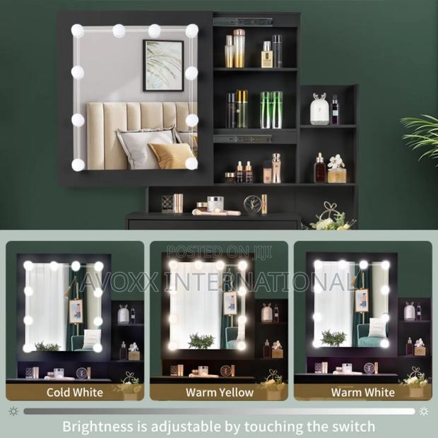 Ktaxon Vanity Table Set Makeup Vanity Desk With Drawers · Photo 3