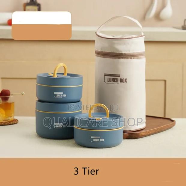 3 in 1 Thermos Portable Lunch Box Set · Photo 1