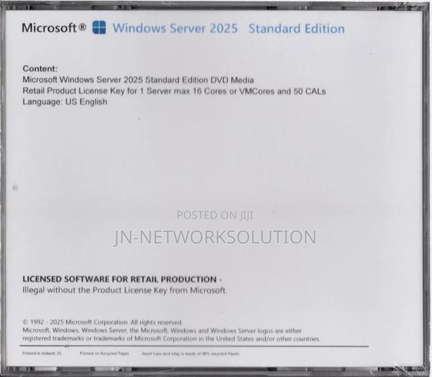 Windows Server 2025 Standard Edition 16cores. Retail Li · Photo 3