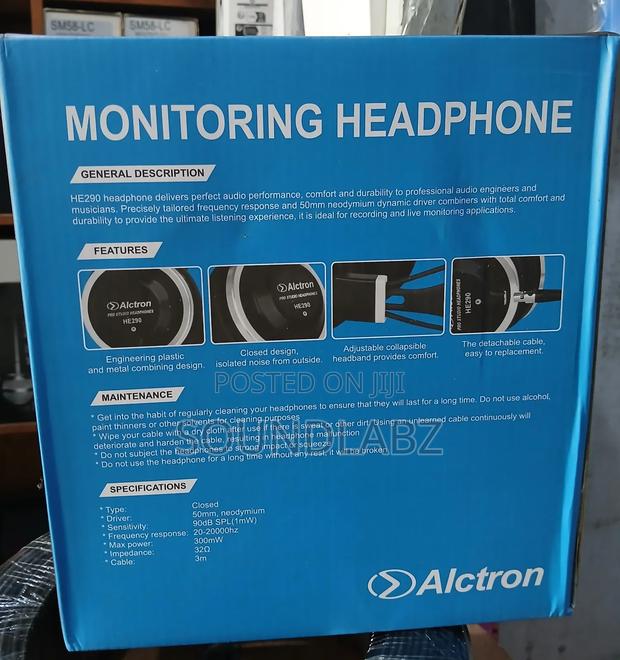 Alctron HE290 Pro Studio Monitoring Headphones · Photo 2
