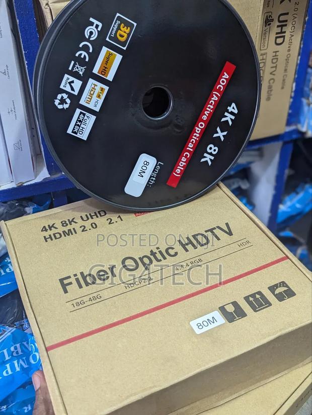 Fibre Hdmi Cable 80m Uhd HDTV · Photo 1