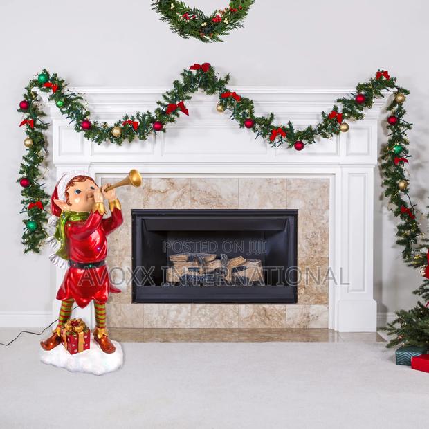 Pre-Lit Horn Blowing Pixie Elf W/Multicolor LED Lights 37" · Photo 4