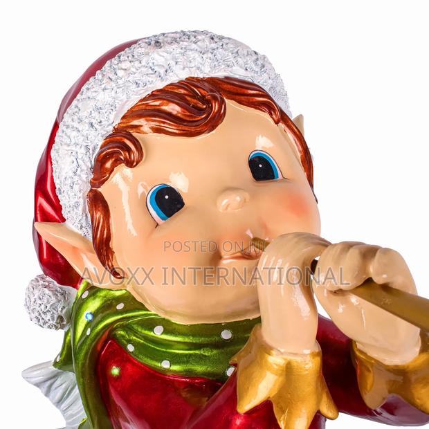 Pre-Lit Horn Blowing Pixie Elf W/Multicolor LED Lights 37" · Photo 3