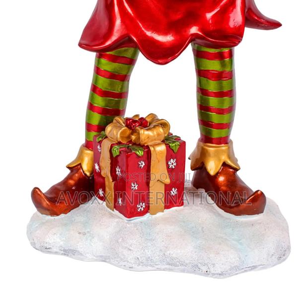 Pre-Lit Horn Blowing Pixie Elf W/Multicolor LED Lights 37" · Photo 2