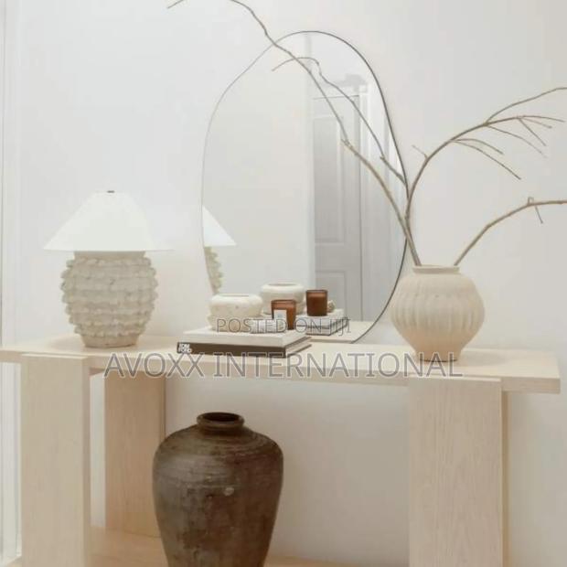 Bleached Oak Console Table Natural Wood - Threshold · Photo 7