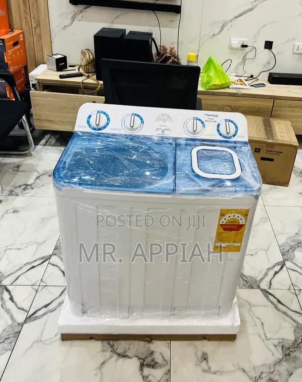 Premium Nasco Semi-Automatic Electric Washing Machine(White)Spin Dry. · Photo 1