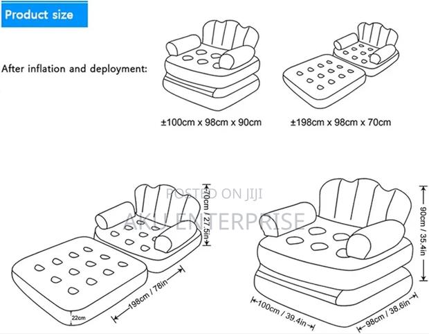 Multipurpose Sofa Thickened Mattress Foldable Bed Home · Photo 4
