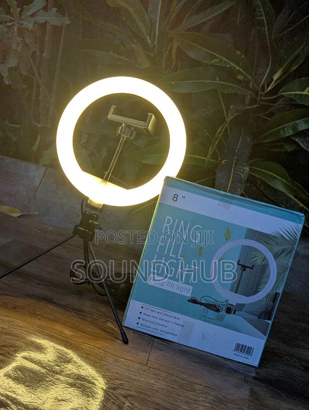 8'' Ring Light Phone Tripod Stand Led Light Selfie Stick · Photo 3