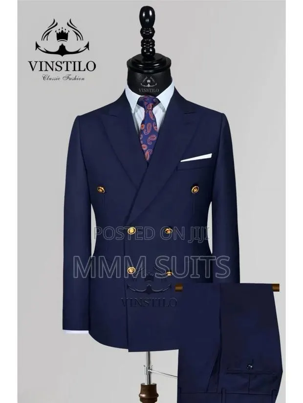 Quality Vinstillo 2-Piece Double-Breasted Men's Suit for Graduation · Photo 1