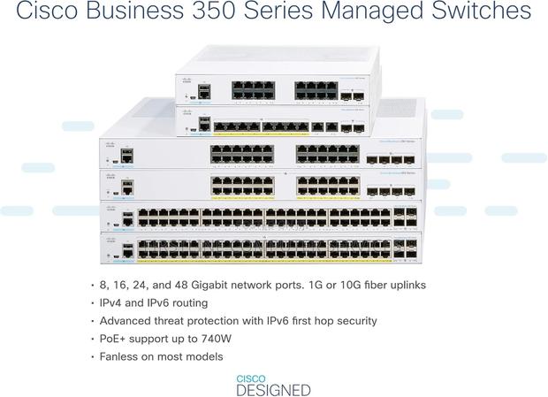 Cisco Business CBS350-48P Managed Switch | 48 Port GE | Poe · Photo 2