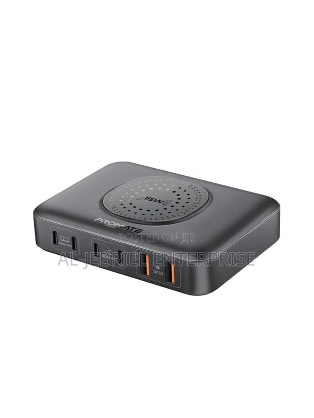 Promate Ganfast 100W Charging Station + 15W Wireless Charger · Photo 1