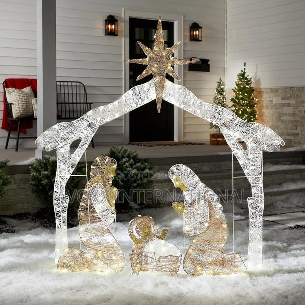 NTC Pre-Lit Nativity Scene, Cool White Lights, LED, 72" · Photo 4