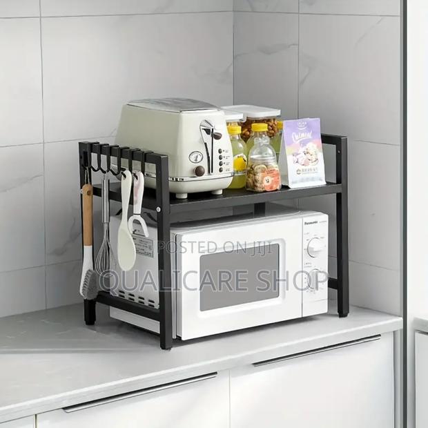 Single Layer Adjustable Microwave Organizer · Photo 1