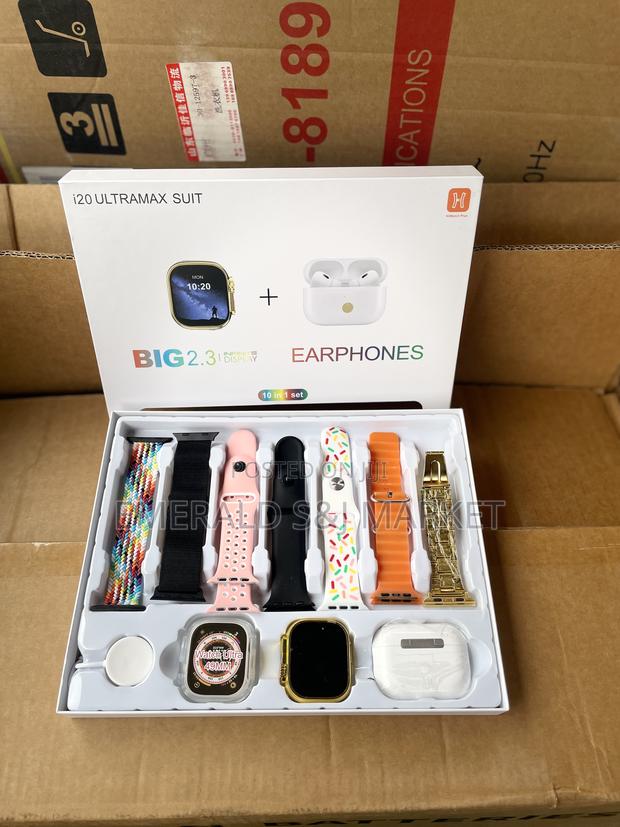 Smart Watch and Earbuds With 7 Straps · Photo 3