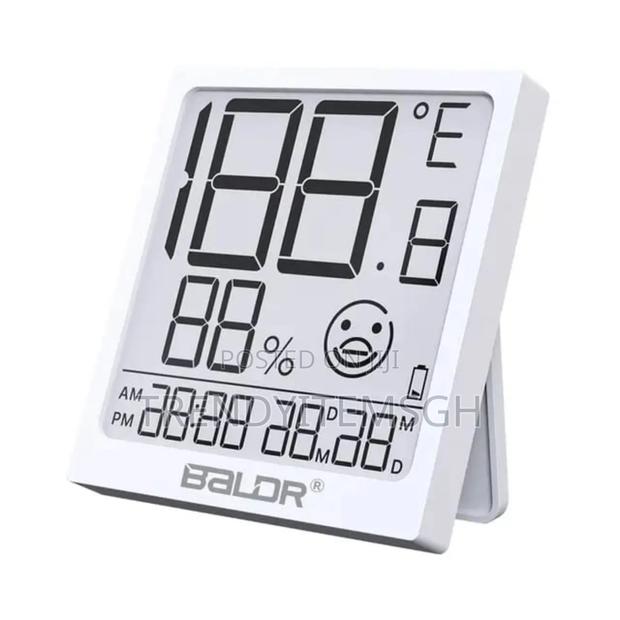 Indoor Hydrometer Thermometer With Current Time · Photo 1