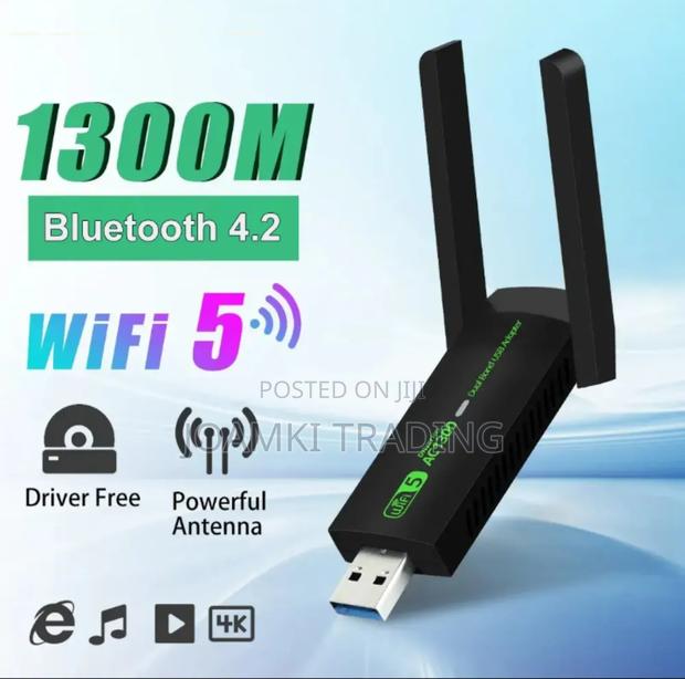 Wifi Adapter + Bluetooth Dual-Band 2g/5ghz Network Card · Photo 1