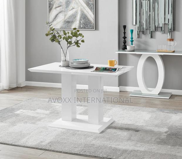 Imperia Modern White High Gloss Dining Table · Photo 1