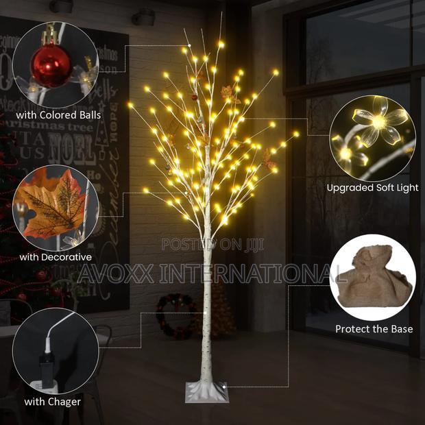 Lamerge 3-Piece LED Tree 4ft 5ft 6ft,Warm White Light · Photo 4