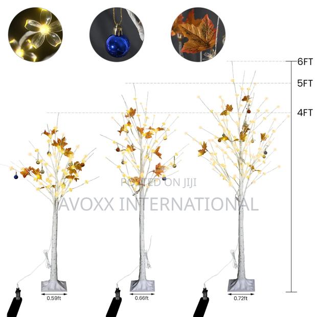 Lamerge 3-Piece LED Tree 4ft 5ft 6ft,Warm White Light · Photo 5
