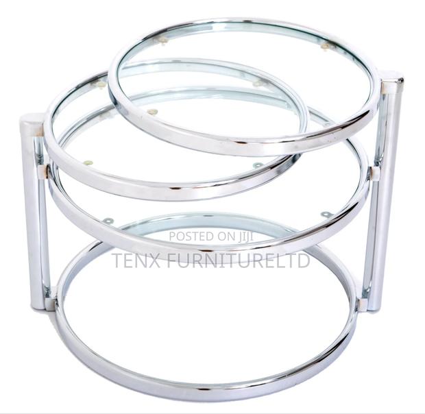 Coffee Table (Rotating) Glass ) Steel · Photo 3
