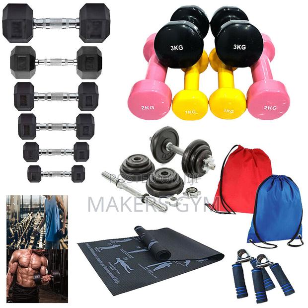 Hex Dumbbells Set · Photo 1