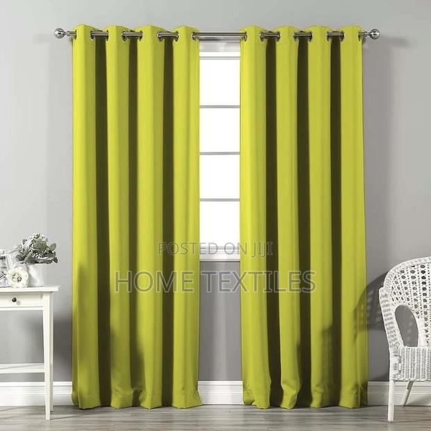 Lemon Green Blackout Curtains 2 in 1 for Living and Bedroom · Photo 1