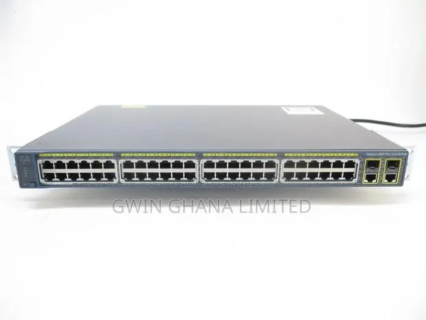 Ws-C2960+48pst-S, Cisco Catalyst 2960 Plus, 48x10/100 Poe, 2xgbt,2xsfp · Photo 1