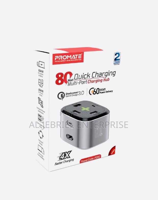 POWERCUBE-PD80 Promate 80W Quick Charge Charging Station · Photo 1