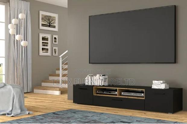 Tv Stand ( Black Matt and Oak Artisan Finish) · Photo 1