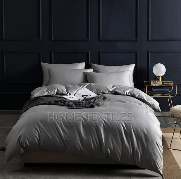 7 Pieces Charcoal Grey Duvet Set for King Sized Bed · Photo 1