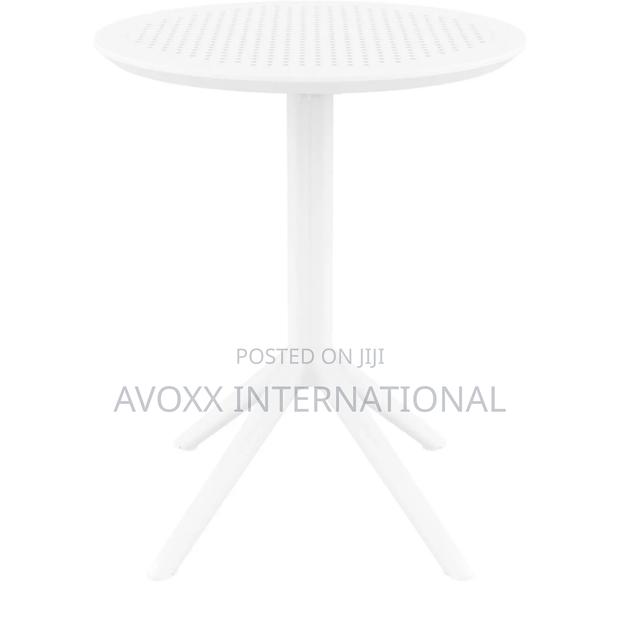 Siesta Sky Folding Table 60 Round - 2 PCS/ White Color · Photo 2