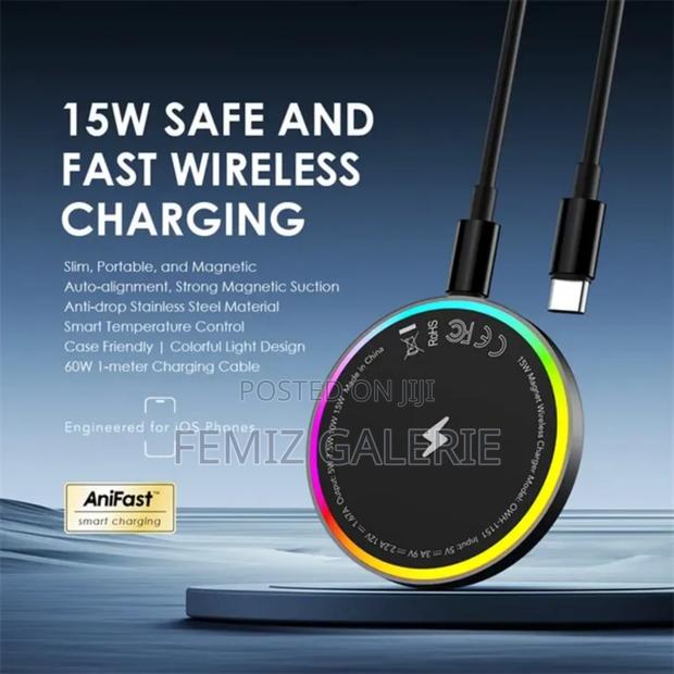 Oraimo Power Dock 15w Magnetic Wireless Charging Pad · Photo 2