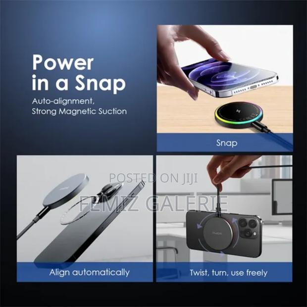 Oraimo Power Dock 15w Magnetic Wireless Charging Pad · Photo 4