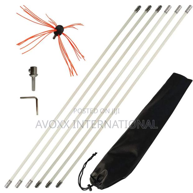 Chimney Cleaning Brush Fireplace Flue Sweep Whip Cleaner · Photo 1