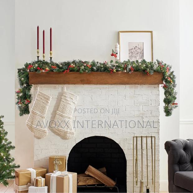 NTC Pre-Lit Artificial Christmas Garland 9ft · Photo 4