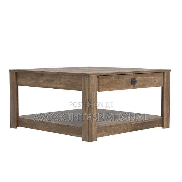 Galano Philia Square Modern Coffee Table With Storage Drawer · Photo 4