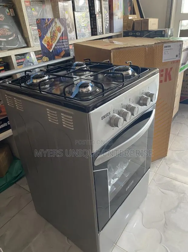 Unitek 4 Gas Burner Standing Cooker With Oven Grill · Photo 1
