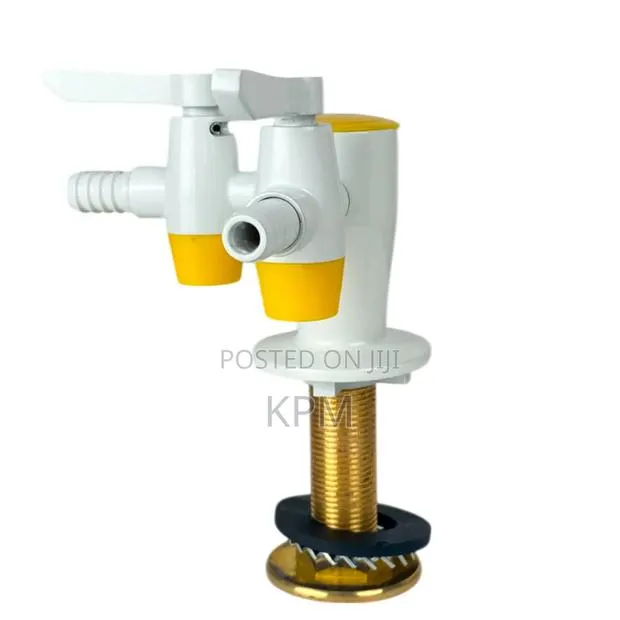 Solid Brass 2 - Way Bench-Mounted Chemical Faucet for Laboratory · Photo 1