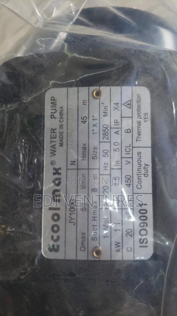 Ecoolmax Stainless Water Pump 1.5 HP · Photo 3