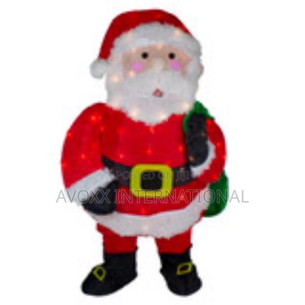 Northlight 32" Lighted Chenille Santa Christmas Decoration · Photo 1