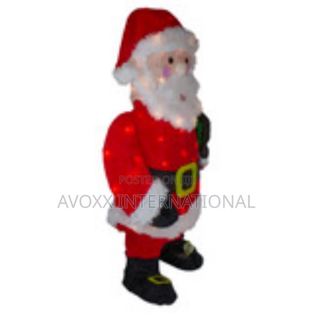 Northlight 32" Lighted Chenille Santa Christmas Decoration · Photo 3