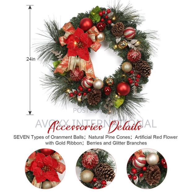 Faux Lighted 16.93'' Wreath · Photo 7