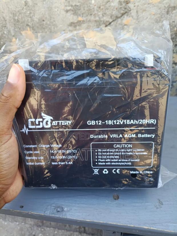 12v 18ah CSB Lead Acid Battery · Photo 1