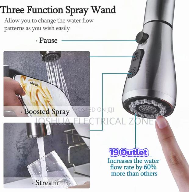 Pull Out Taps-kitchen Sink Taps, Basin,With 360 Swivel Spout · Photo 4