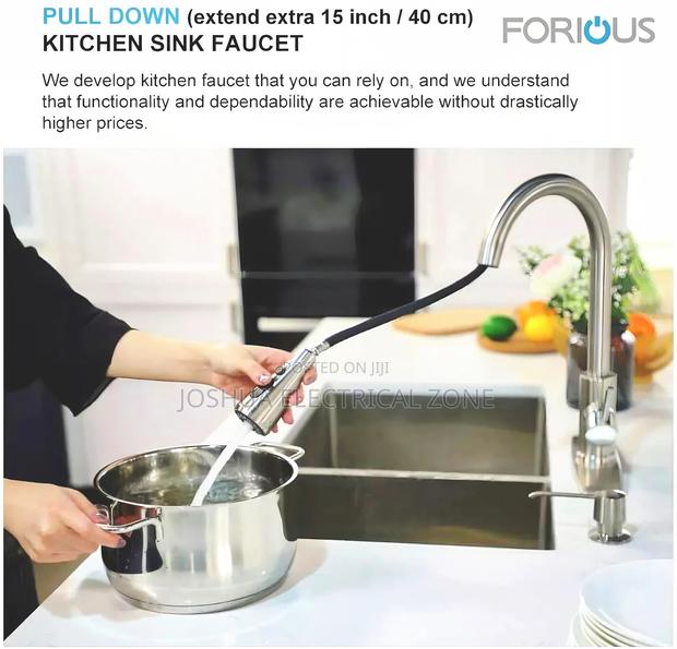 Pull Out Taps-kitchen Sink Taps, Basin,With 360 Swivel Spout · Photo 5